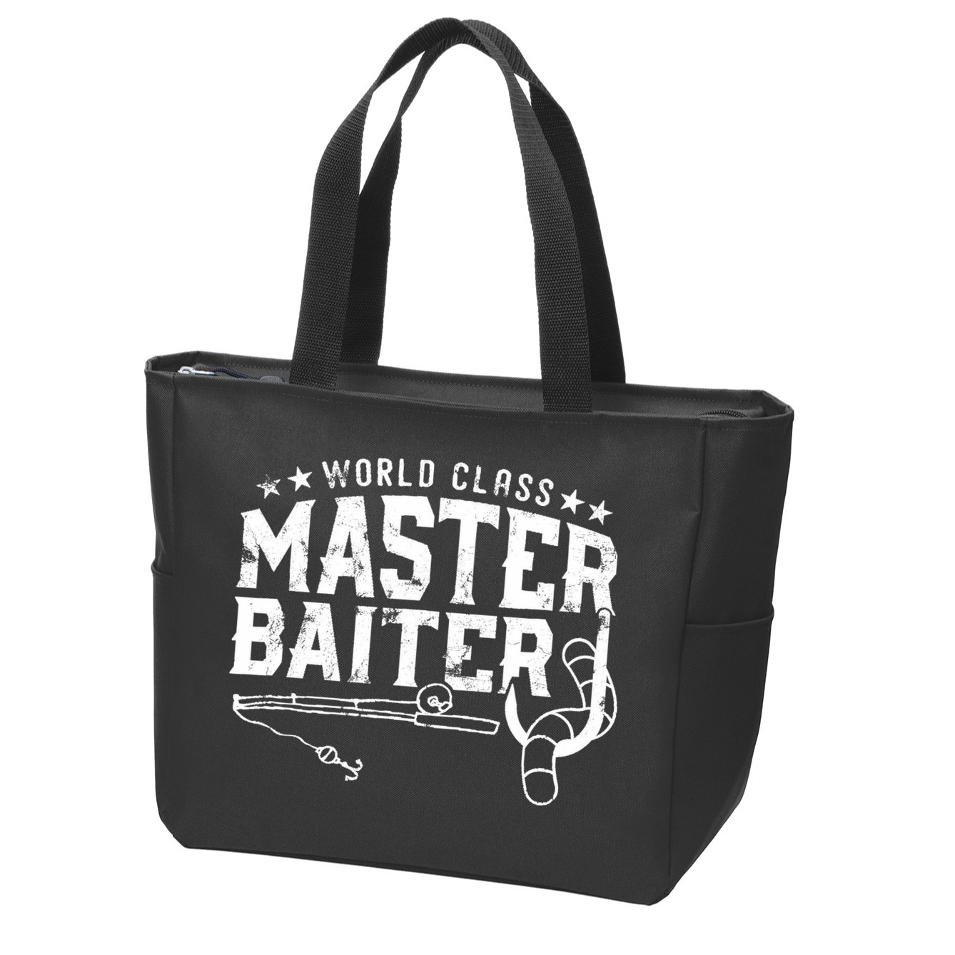 World Class Master Baiter - Fisherman - Funny Fishing Zip Tote Bag