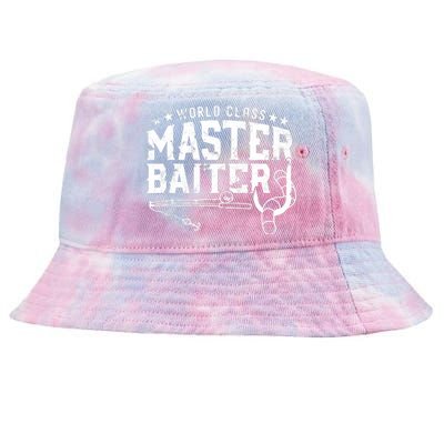 World Class Master Baiter - Fisherman - Funny Fishing Tie-Dyed Bucket Hat