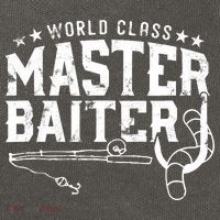 World Class Master Baiter - Fisherman - Funny Fishing Cotton Canvas Backpack