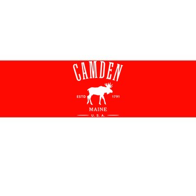 Women Camden Maine Usa With Moose Design Souvenir Bumper Sticker