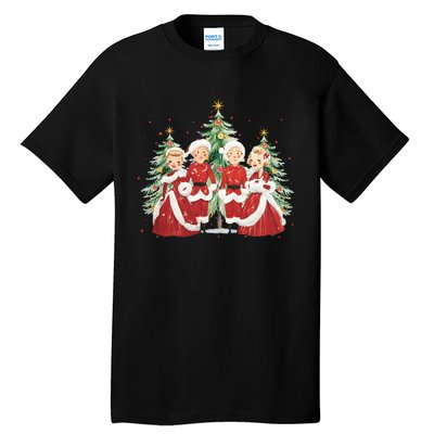 White Christmas Movie 1954 Xmas Song Holiday Pajamas Retro Tall T-Shirt