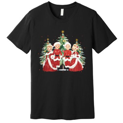 White Christmas Movie 1954 Xmas Song Holiday Pajamas Retro Premium T-Shirt