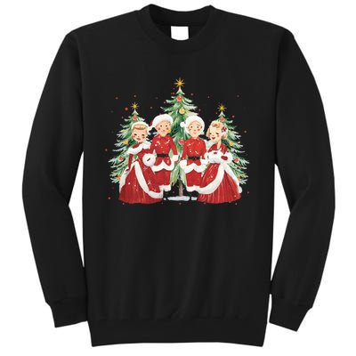 White Christmas Movie 1954 Xmas Song Holiday Pajamas Retro Tall Sweatshirt