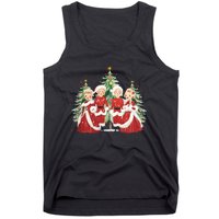 White Christmas Movie 1954 Xmas Song Holiday Pajamas Retro Tank Top