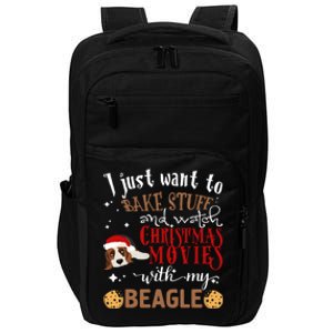 Watch Christmas Movies With My Beagle Dog Lover Gift Impact Tech Backpack