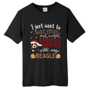 Watch Christmas Movies With My Beagle Dog Lover Gift Tall Fusion ChromaSoft Performance T-Shirt