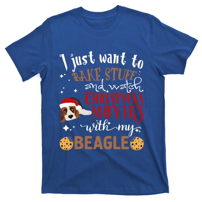 Watch Christmas Movies With My Beagle Dog Lover Gift T-Shirt