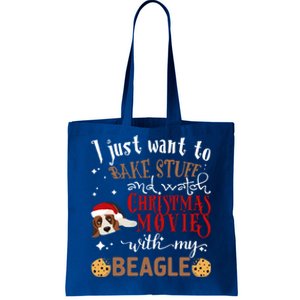 Watch Christmas Movies With My Beagle Dog Lover Gift Tote Bag