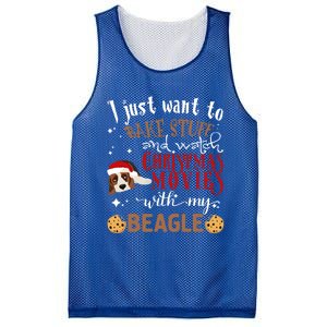 Watch Christmas Movies With My Beagle Dog Lover Gift Mesh Reversible Basketball Jersey Tank