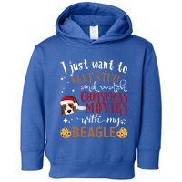 Watch Christmas Movies With My Beagle Dog Lover Gift Toddler Hoodie