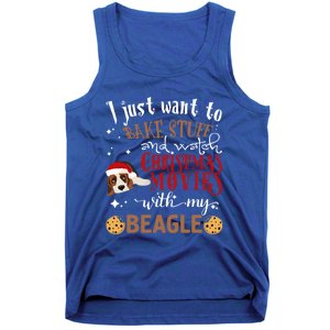 Watch Christmas Movies With My Beagle Dog Lover Gift Tank Top