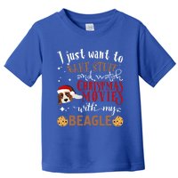 Watch Christmas Movies With My Beagle Dog Lover Gift Toddler T-Shirt