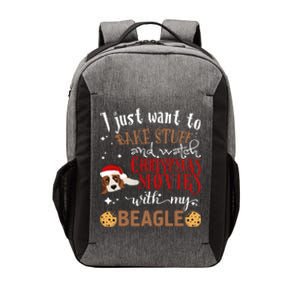 Watch Christmas Movies With My Beagle Dog Lover Gift Vector Backpack