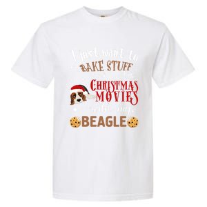 Watch Christmas Movies With My Beagle Dog Lover Gift Garment-Dyed Heavyweight T-Shirt