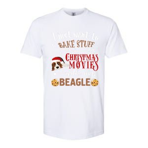 Watch Christmas Movies With My Beagle Dog Lover Gift Softstyle CVC T-Shirt