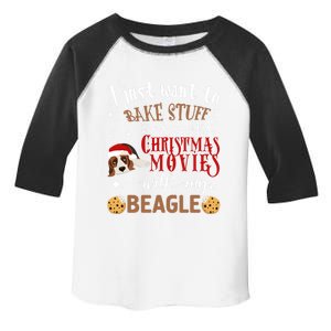 Watch Christmas Movies With My Beagle Dog Lover Gift Toddler Fine Jersey T-Shirt