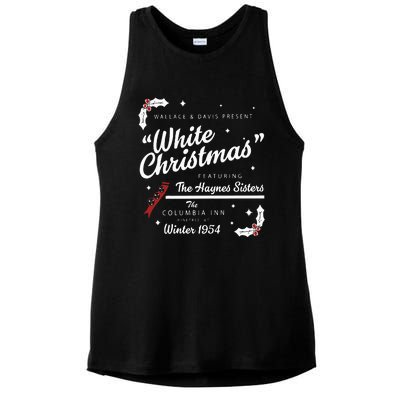 White Christmas Movie 1954 Xmas Song Haynes Sisters Xmas Ladies PosiCharge Tri-Blend Wicking Tank