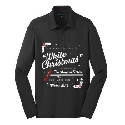 White Christmas Movie 1954 Xmas Song Haynes Sisters Xmas Silk Touch Performance Long Sleeve Polo