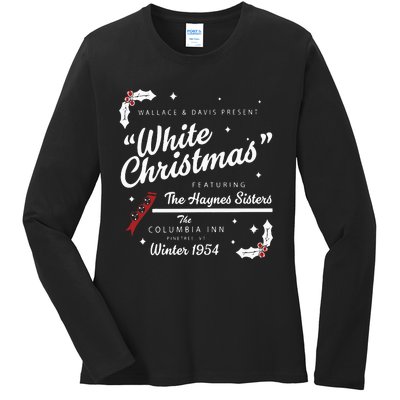 White Christmas Movie 1954 Xmas Song Haynes Sisters Xmas Ladies Long Sleeve Shirt