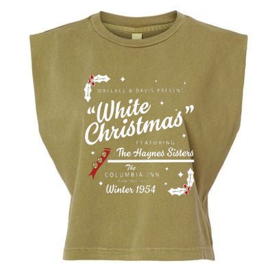 White Christmas Movie 1954 Xmas Song Haynes Sisters Xmas Garment-Dyed Women's Muscle Tee