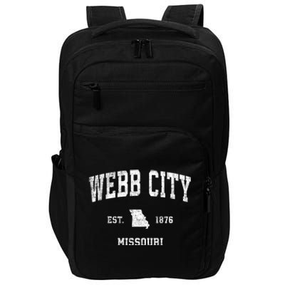 Webb City Missouri Mo Vintage Sports Impact Tech Backpack