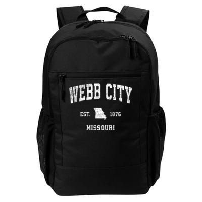 Webb City Missouri Mo Vintage Sports Daily Commute Backpack