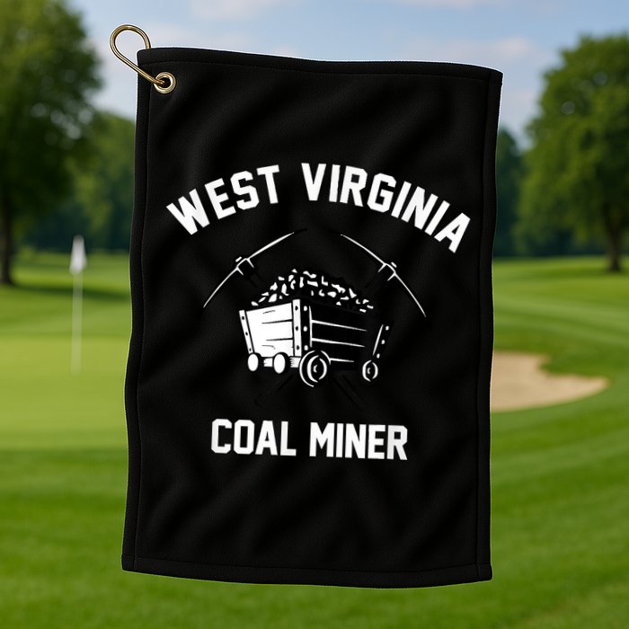 WV Coal Miner Golf Towel