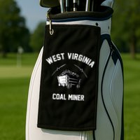 WV Coal Miner Golf Towel