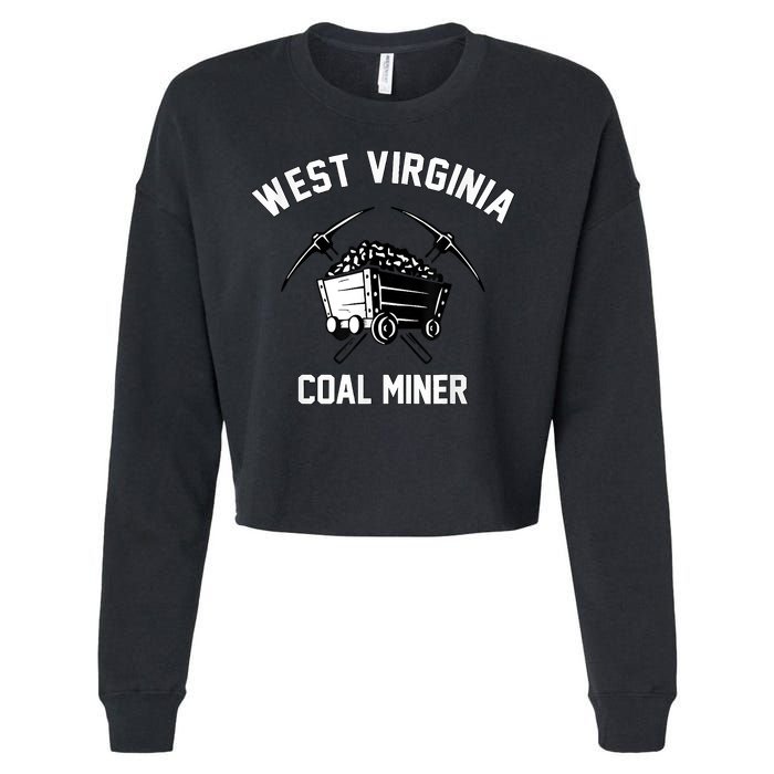 WV Coal Miner Cropped Pullover Crew