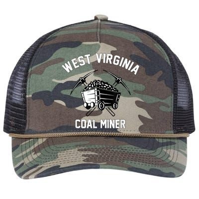 WV Coal Miner Retro Rope Trucker Hat Cap