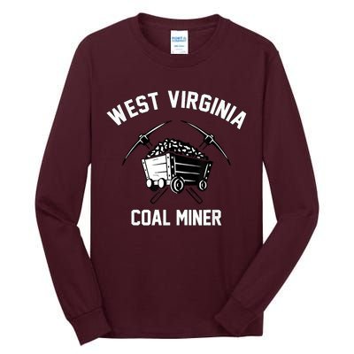 WV Coal Miner Tall Long Sleeve T-Shirt