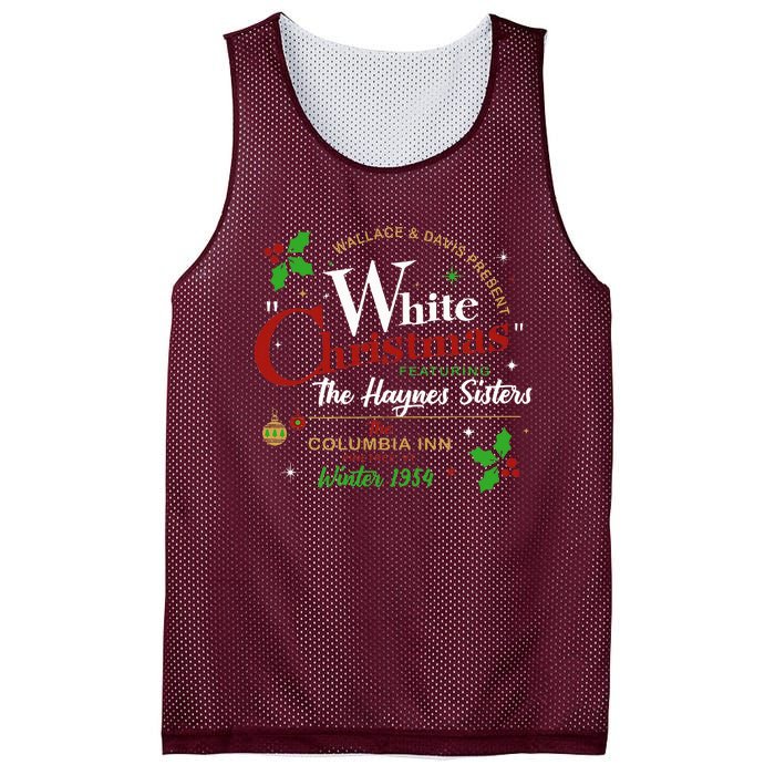 White Christmas Movie 1954 Xmas Song Haynes Sisters Xmas Mesh Reversible Basketball Jersey Tank