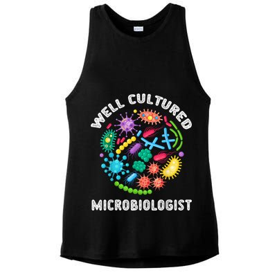 Well Cultured Microbiologist Science Microbiology Scientist Ladies PosiCharge Tri-Blend Wicking Tank