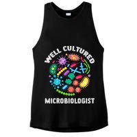 Well Cultured Microbiologist Science Microbiology Scientist Ladies PosiCharge Tri-Blend Wicking Tank