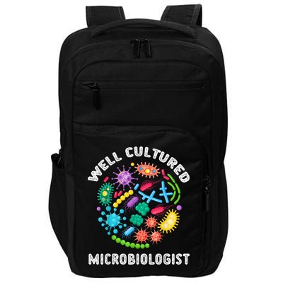 Well Cultured Microbiologist Science Microbiology Scientist Impact Tech Backpack