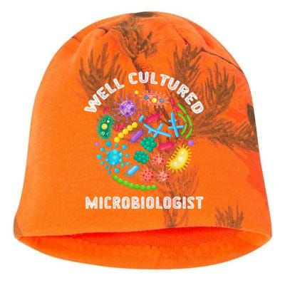 Well Cultured Microbiologist Science Microbiology Scientist Kati - Camo Knit Beanie