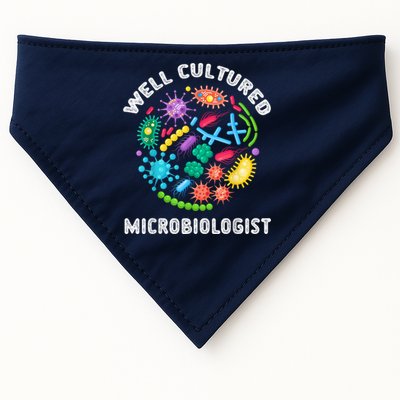 Well Cultured Microbiologist Science Microbiology Scientist USA-Made Doggie Bandana