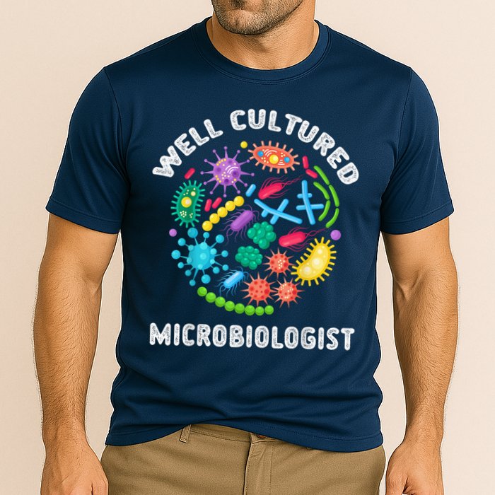Well Cultured Microbiologist Science Microbiology Scientist Performance Shirt
