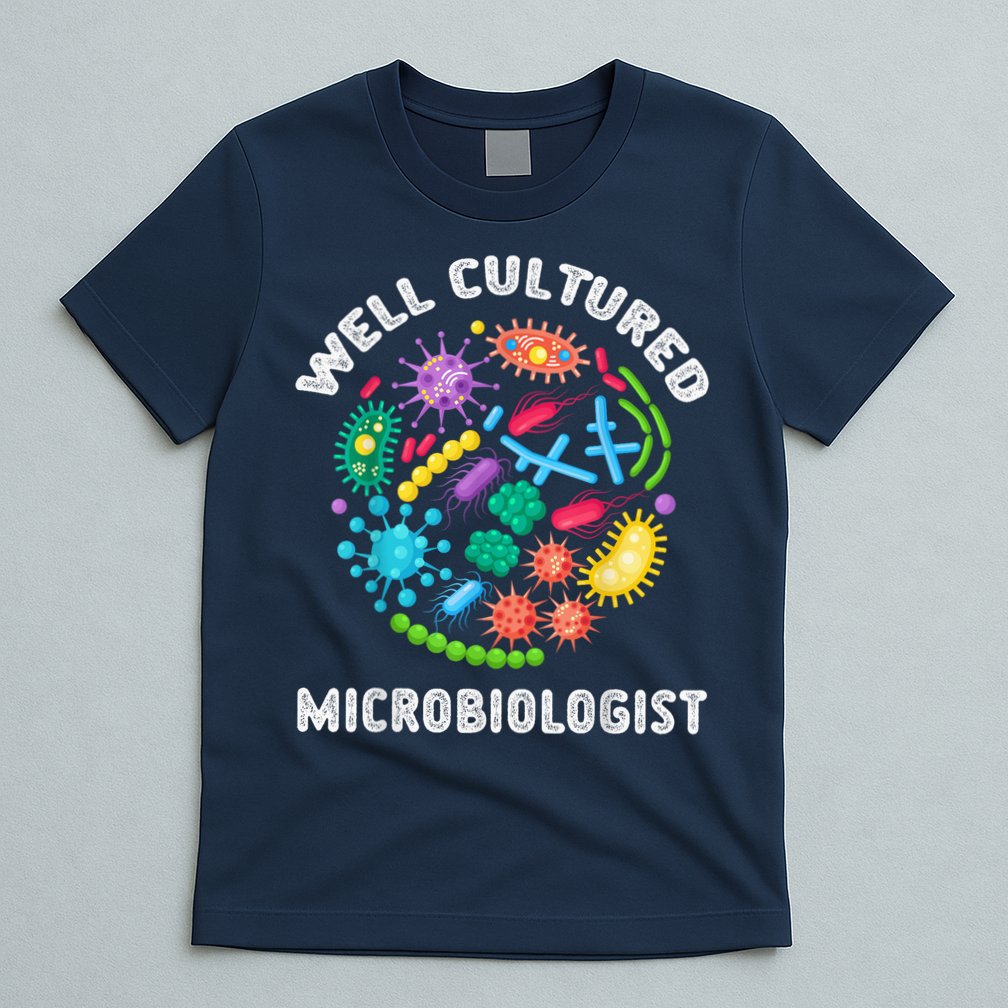 Well Cultured Microbiologist Science Microbiology Scientist T-Shirt