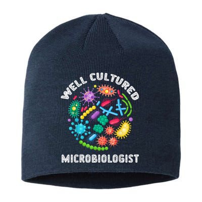 Well Cultured Microbiologist Science Microbiology Scientist Sustainable Beanie