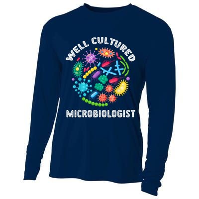 Well Cultured Microbiologist Science Microbiology Scientist Cooling Performance Long Sleeve Crew
