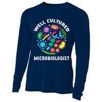 Well Cultured Microbiologist Science Microbiology Scientist Cooling Performance Long Sleeve Crew