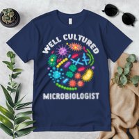 Well Cultured Microbiologist Science Microbiology Scientist Premium T-Shirt