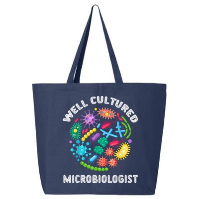 Well Cultured Microbiologist Science Microbiology Scientist 25L Jumbo Tote