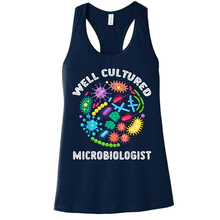 Well Cultured Microbiologist Science Microbiology Scientist Womens Tank Top