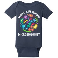 Well Cultured Microbiologist Science Microbiology Scientist Baby Bodysuit