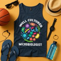 Well Cultured Microbiologist Science Microbiology Scientist Tank Top
