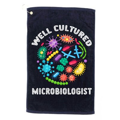 Well Cultured Microbiologist Science Microbiology Scientist Golf Towel