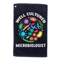 Well Cultured Microbiologist Science Microbiology Scientist Golf Towel