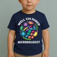 Well Cultured Microbiologist Science Microbiology Scientist Toddler T-Shirt
